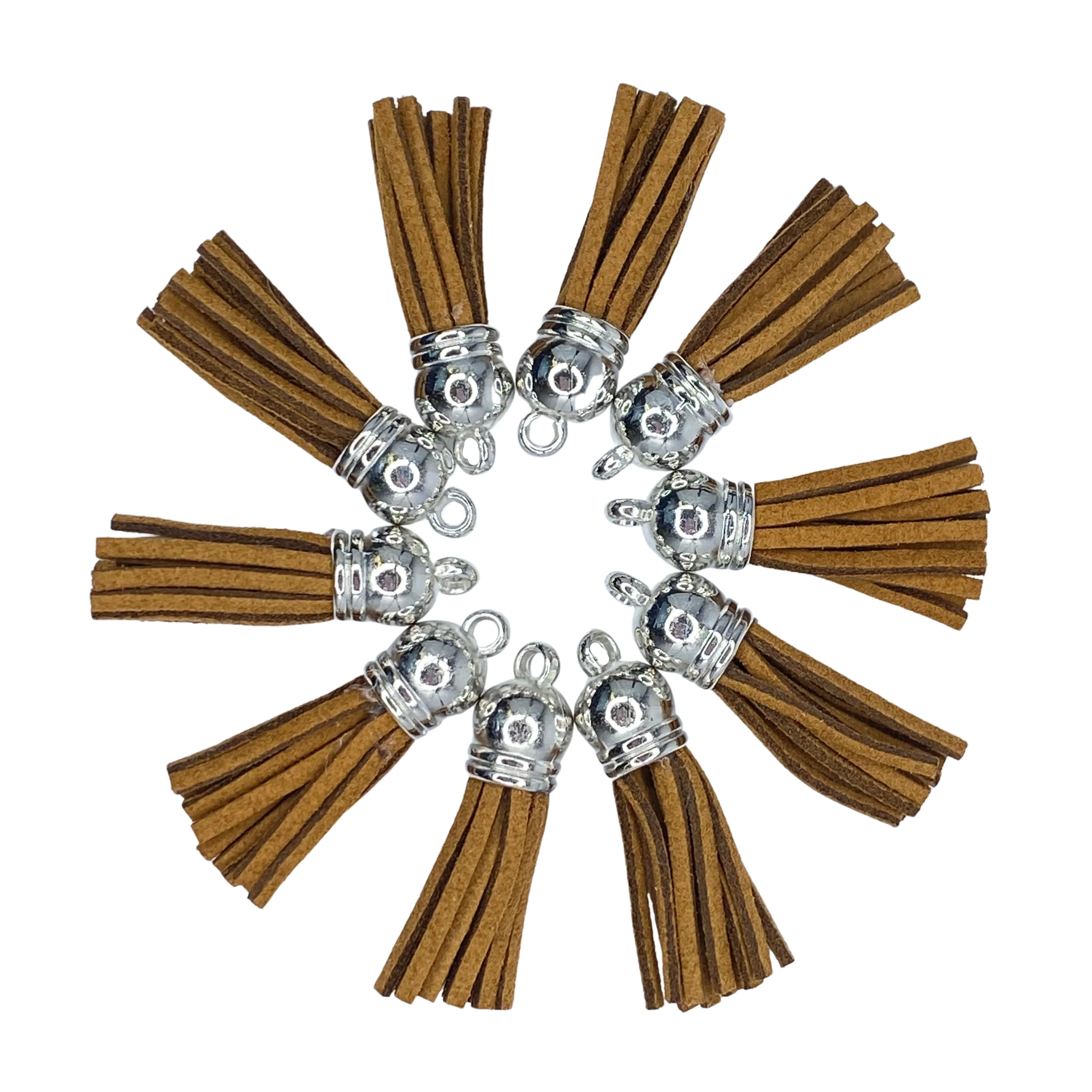 BROWN / SILVER TASSELS - 11281