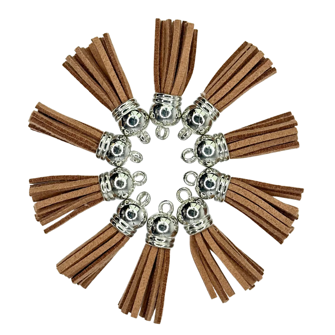 LT. BROWN / SILVER TASSELS - 11307