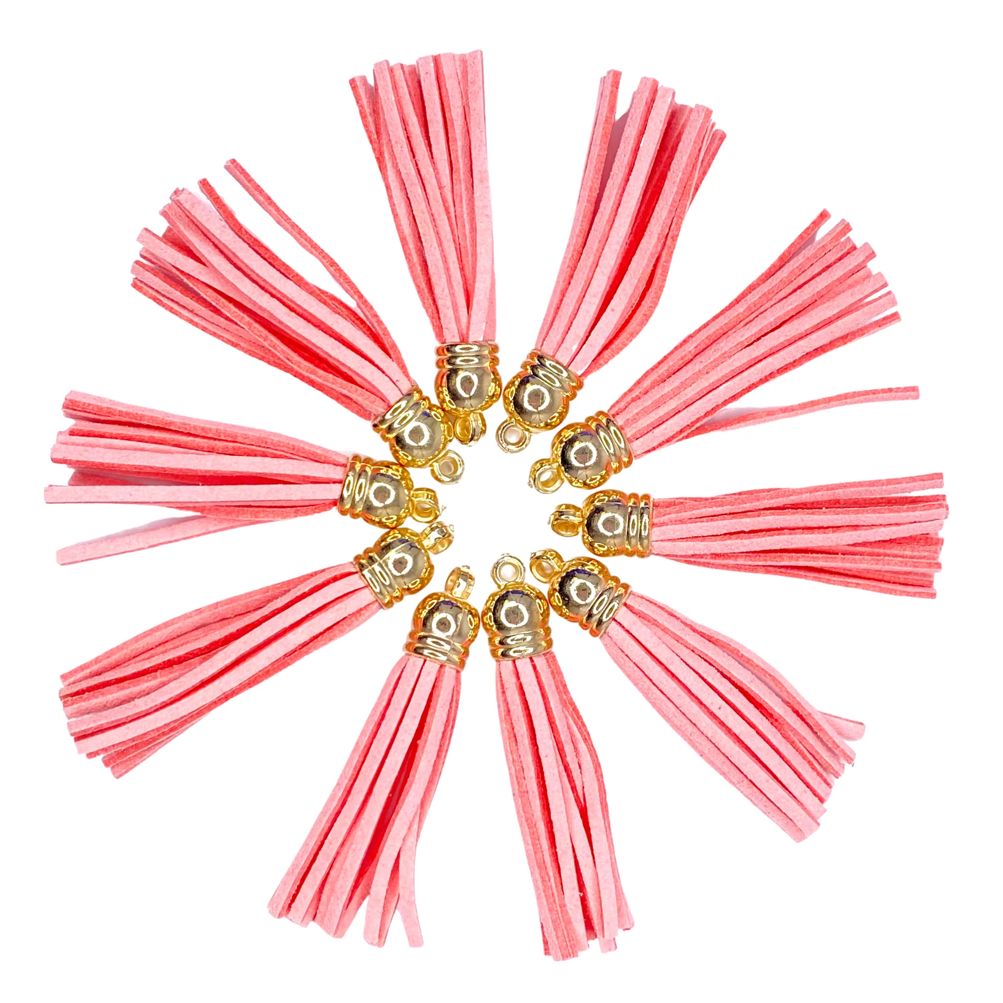 PEACH / GOLD LONG TASSELS - 11318