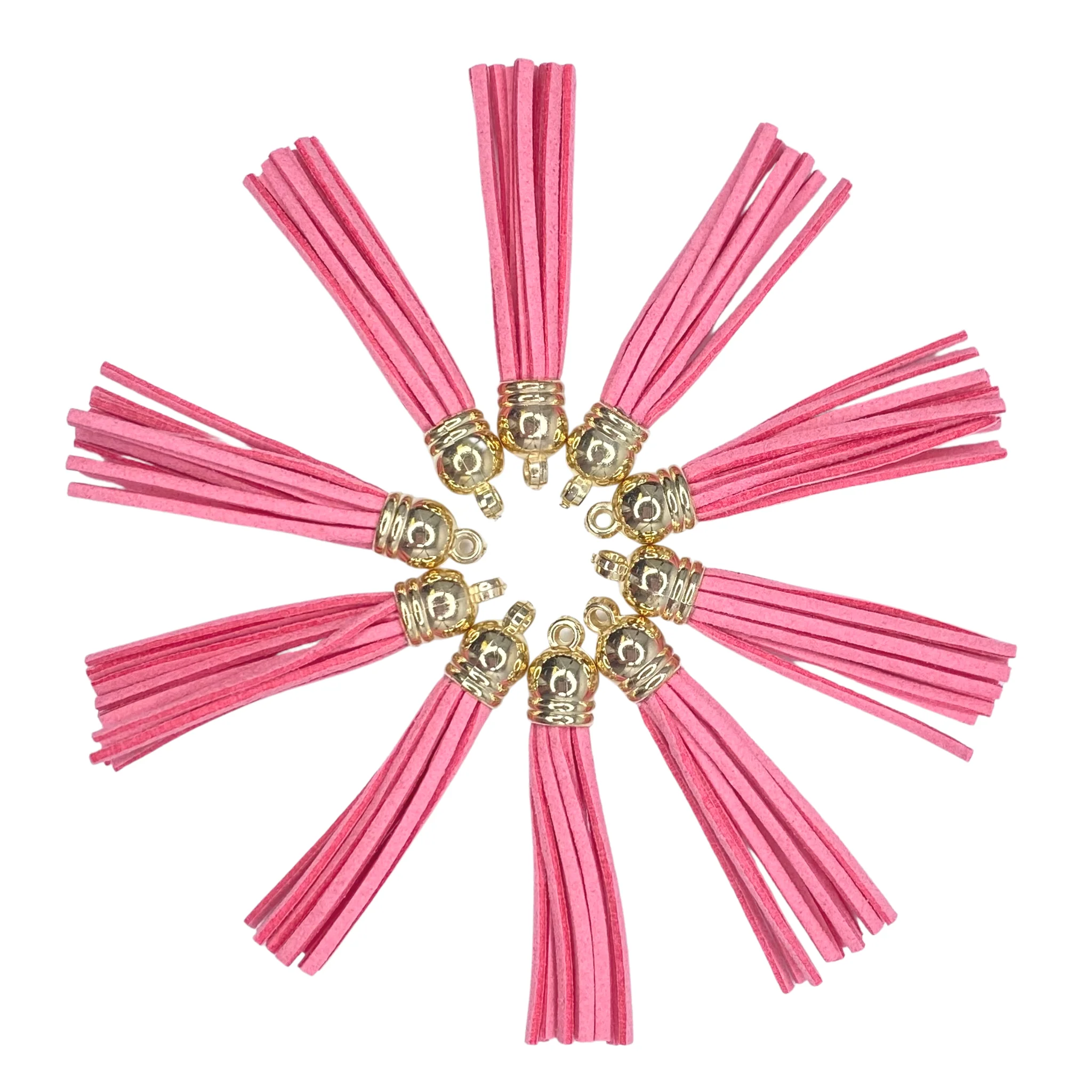 PINK / GOLD LONG TASSELS - 11315