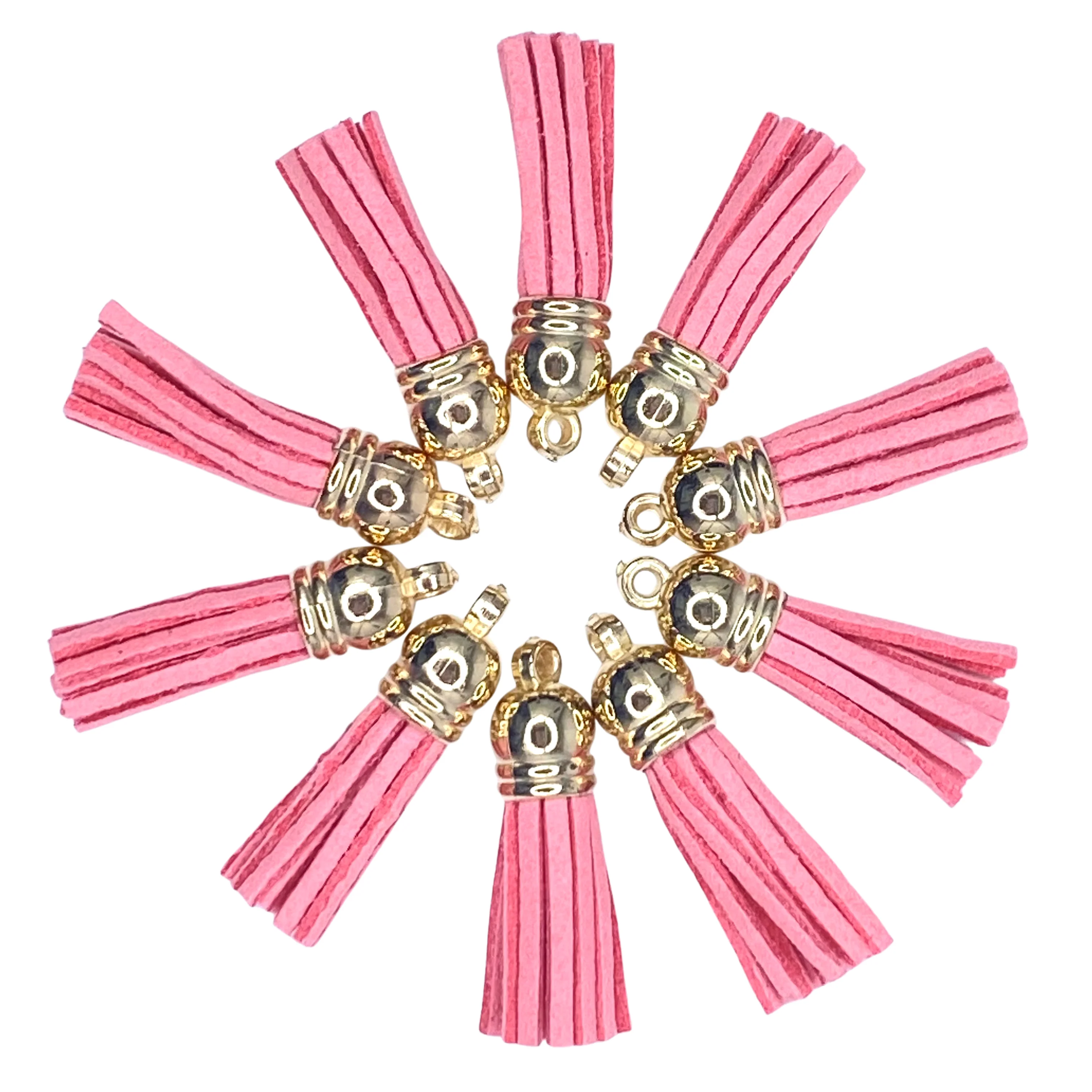 PINK / GOLD TASSELS - 11549