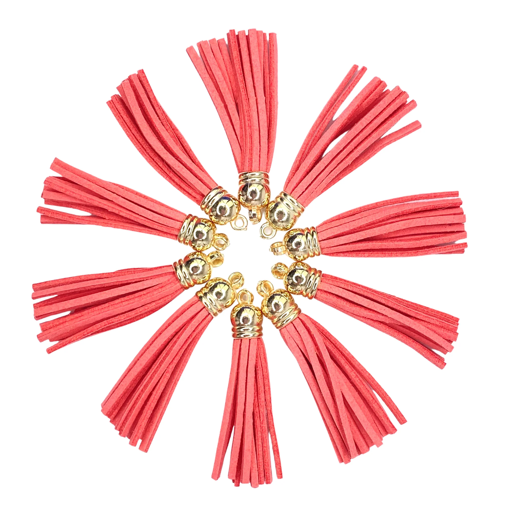 WATERMELON / GOLD LONG TASSELS - 11302